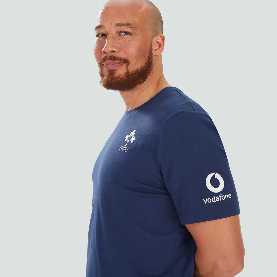 MENS IRELAND TEAM COTTON T-SHIRT BLUE