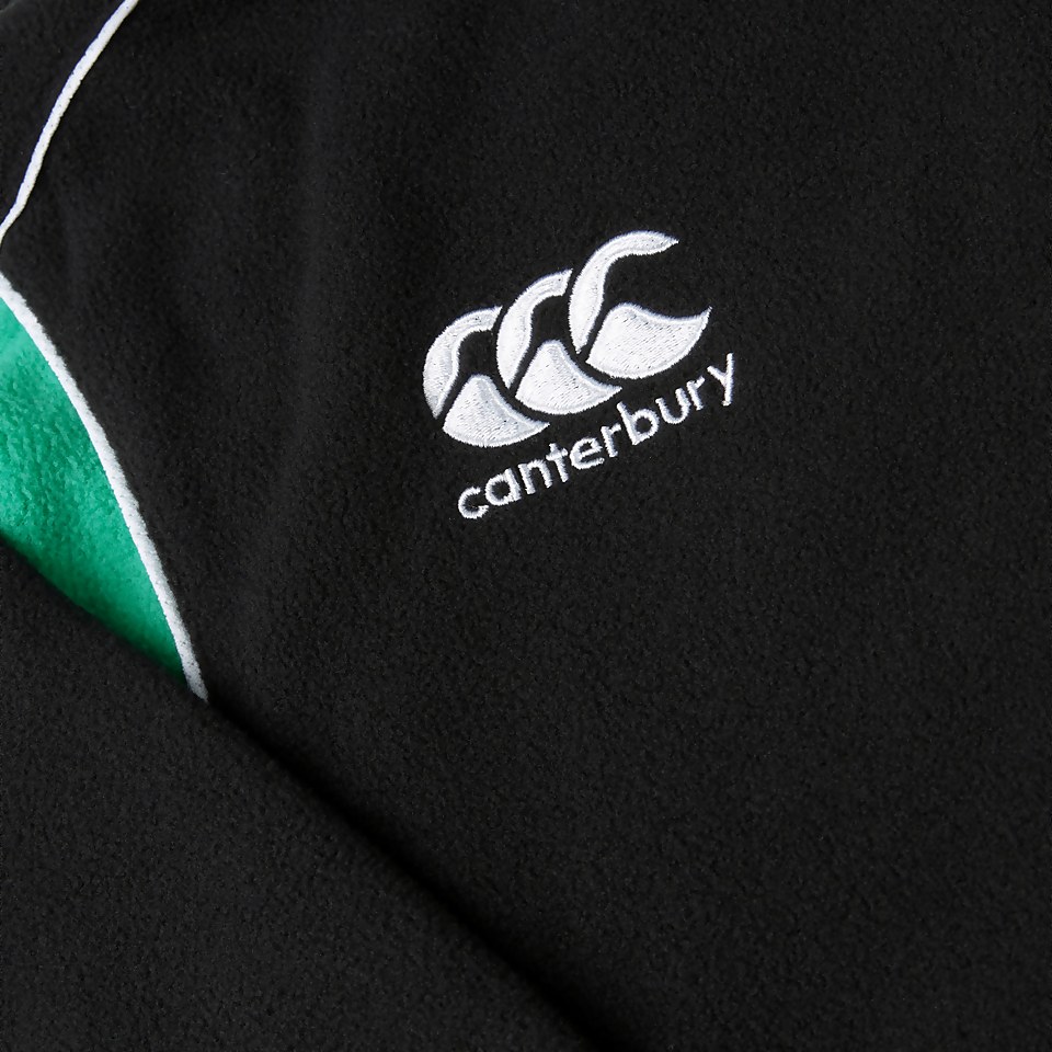 MENS IRELAND CLASSIC 1/4 ZIP FLEECE BLACK/GREEN