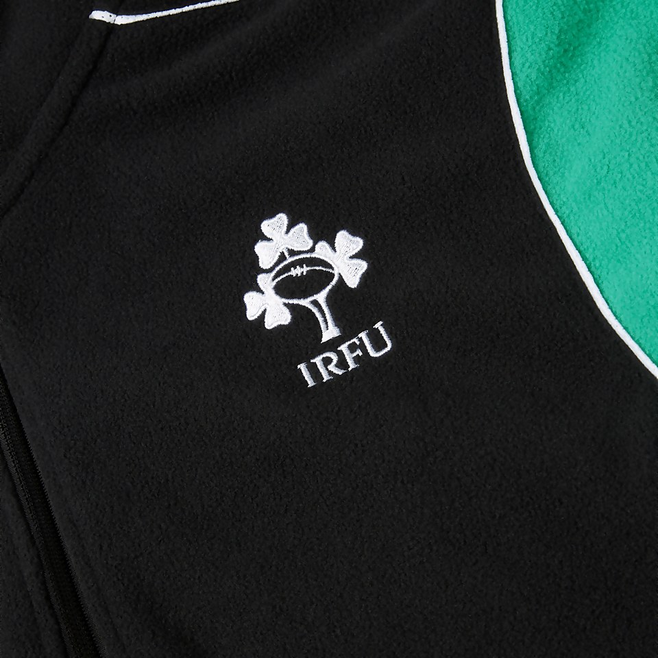 MENS IRELAND CLASSIC 1/4 ZIP FLEECE BLACK/GREEN