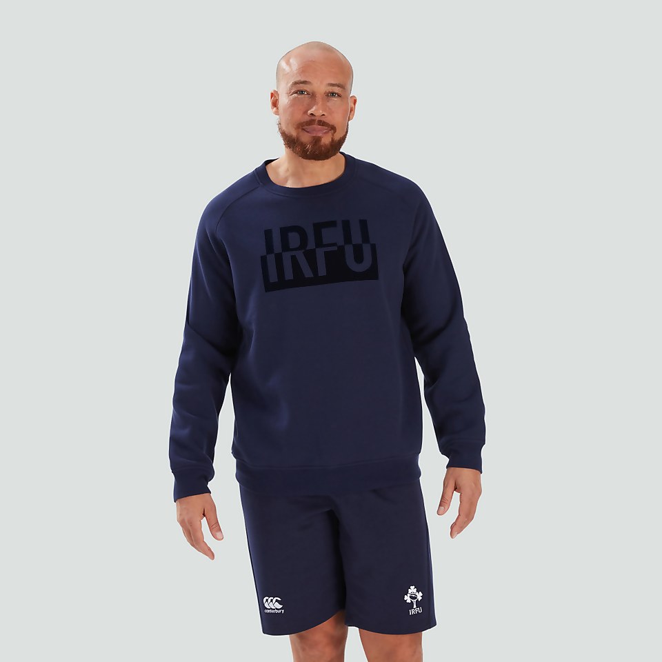 ADULT UNISEX IRELAND CREW NECK SWEATSHIRT BLUE