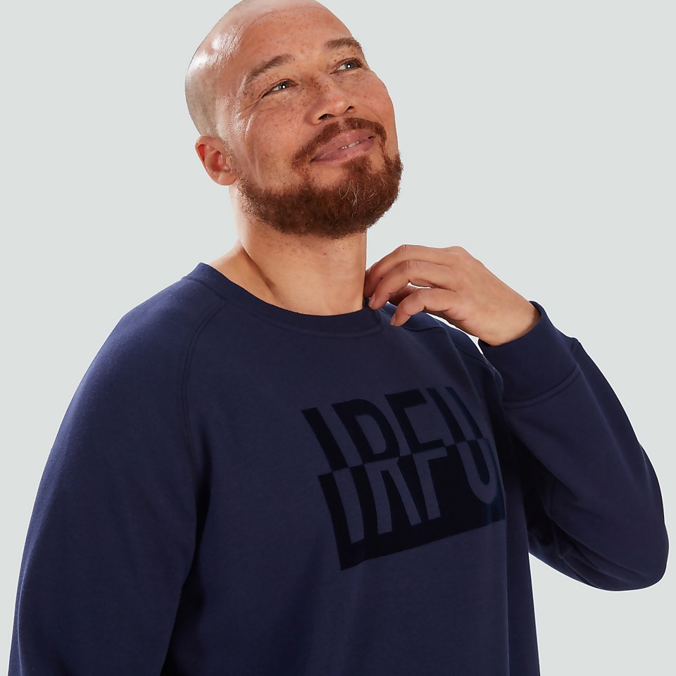 ADULT UNISEX IRELAND CREW NECK SWEATSHIRT BLUE