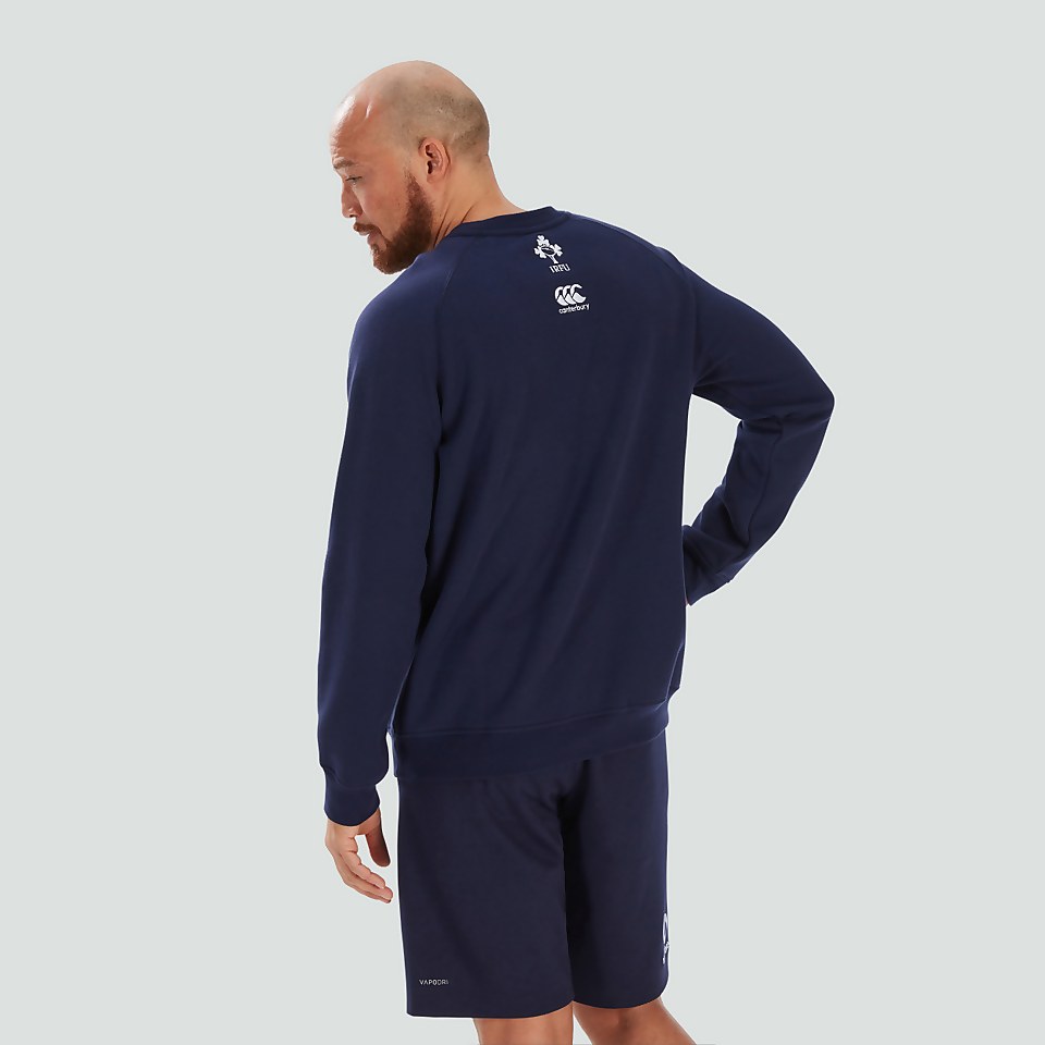 ADULT UNISEX IRELAND CREW NECK SWEATSHIRT BLUE