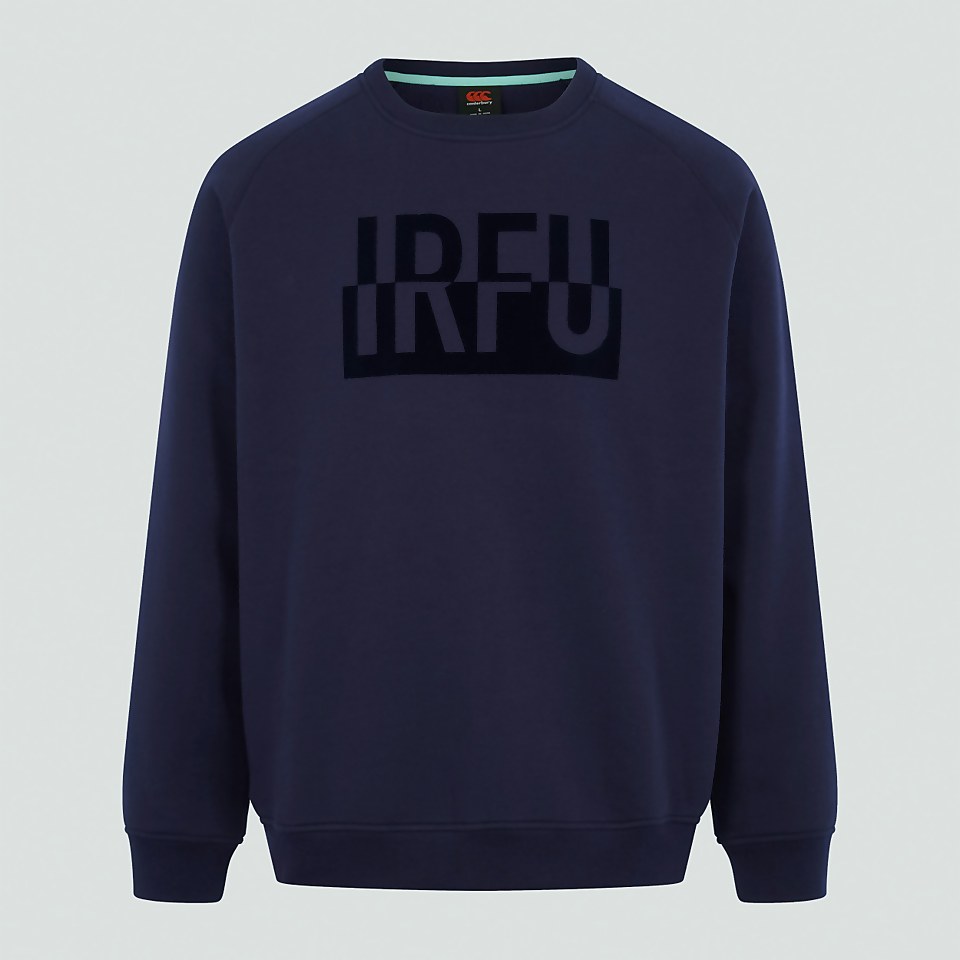 ADULT UNISEX IRELAND CREW NECK SWEATSHIRT BLUE