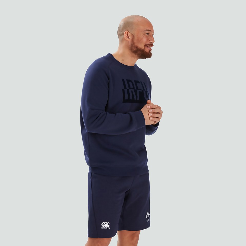 ADULT UNISEX IRELAND CREW NECK SWEATSHIRT BLUE