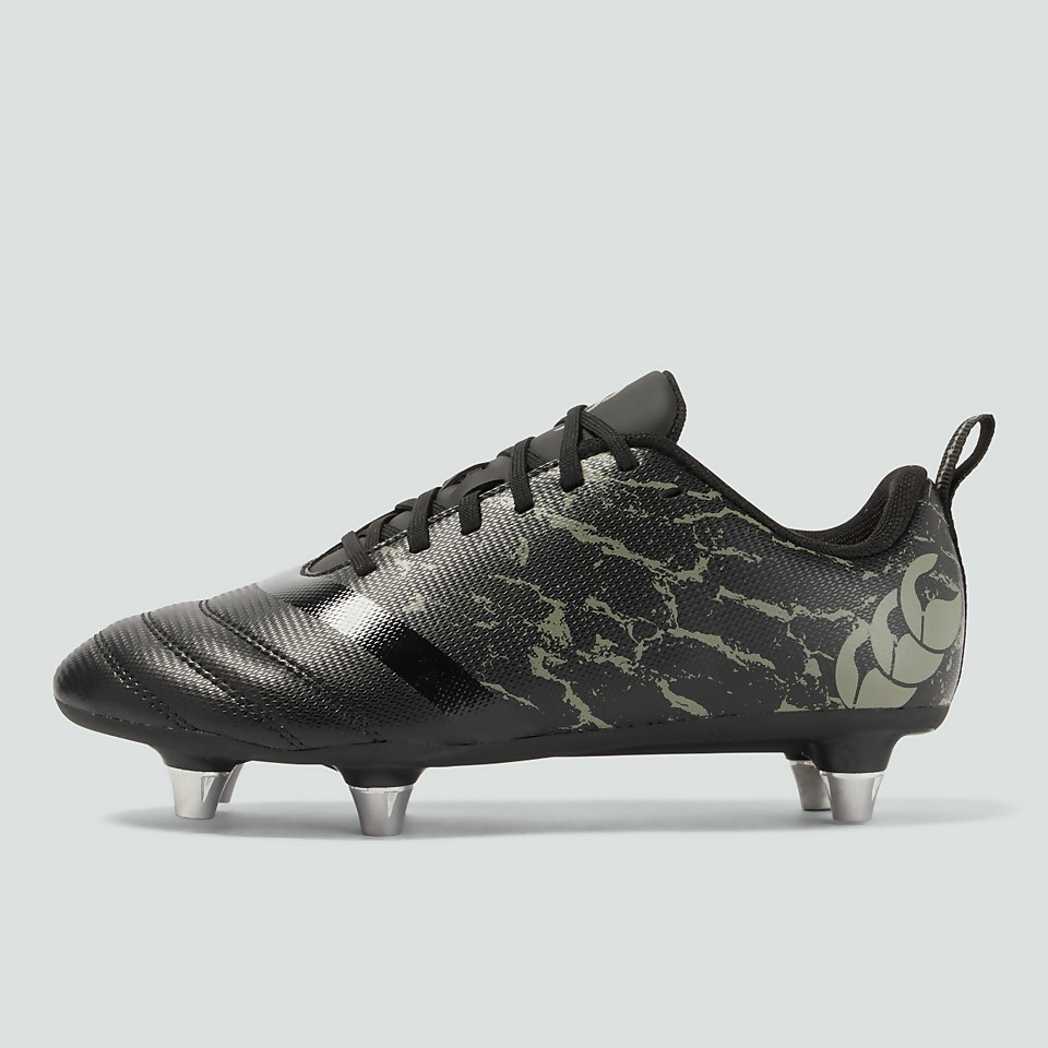 JUNIOR UNISEX STAMPEDE TEAM SOFT GROUND BOOTS BLACK/GREY