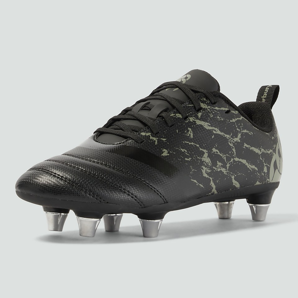 JUNIOR UNISEX STAMPEDE TEAM SOFT GROUND BOOTS BLACK/GREY