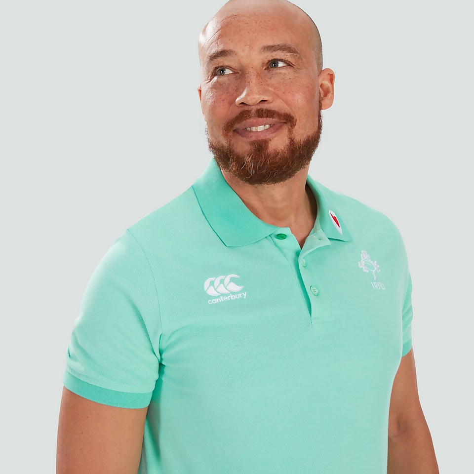 MENS IRELAND TEAM POLO SHIRT GREEN