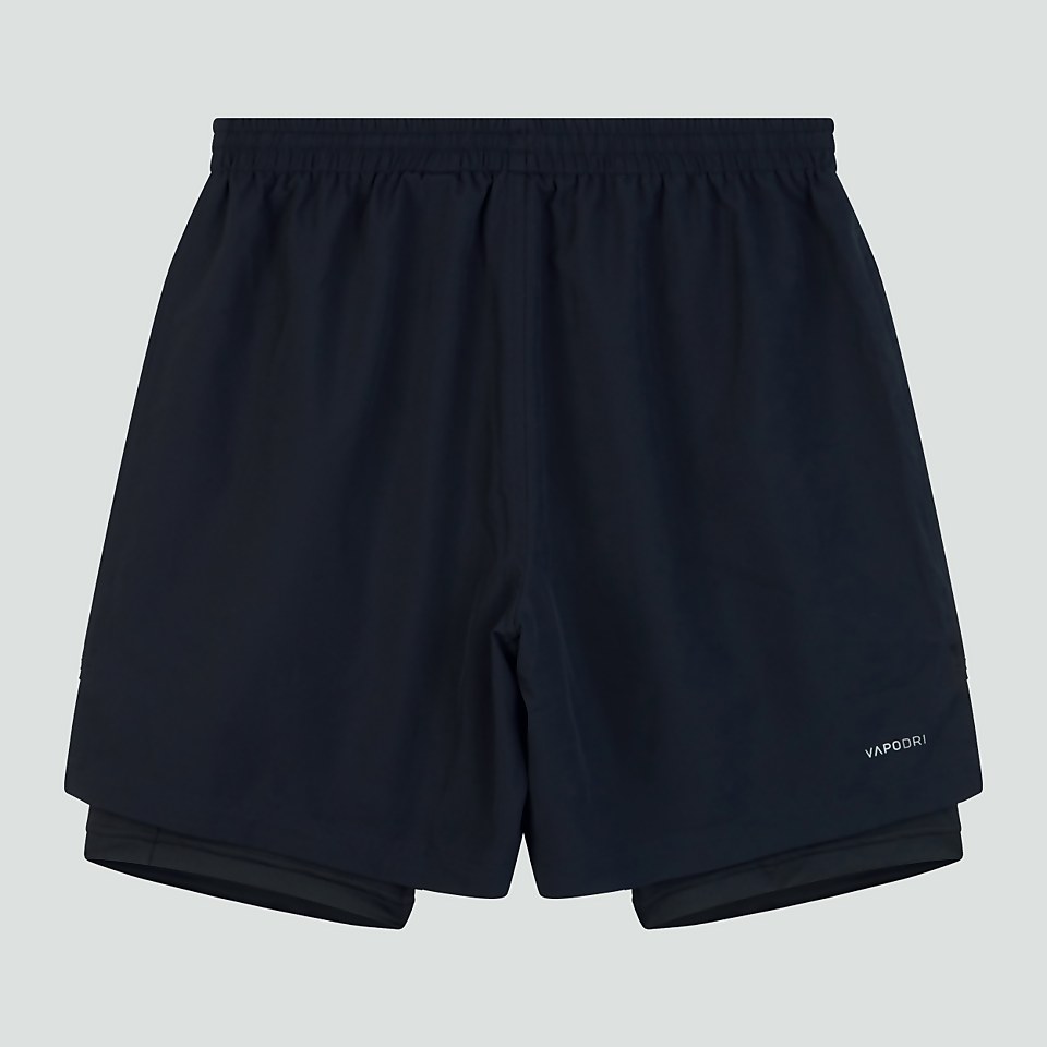 MENS VAPODRI 2 IN 1 SHORT BLACK/GREY