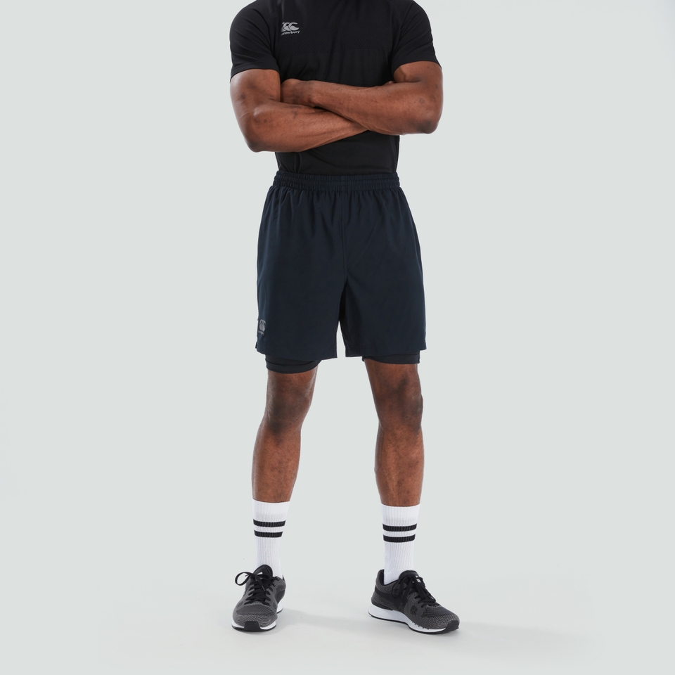 CANTERBURY VAPODRI 7" 2-IN-1 SHORT AM BLK/GRY