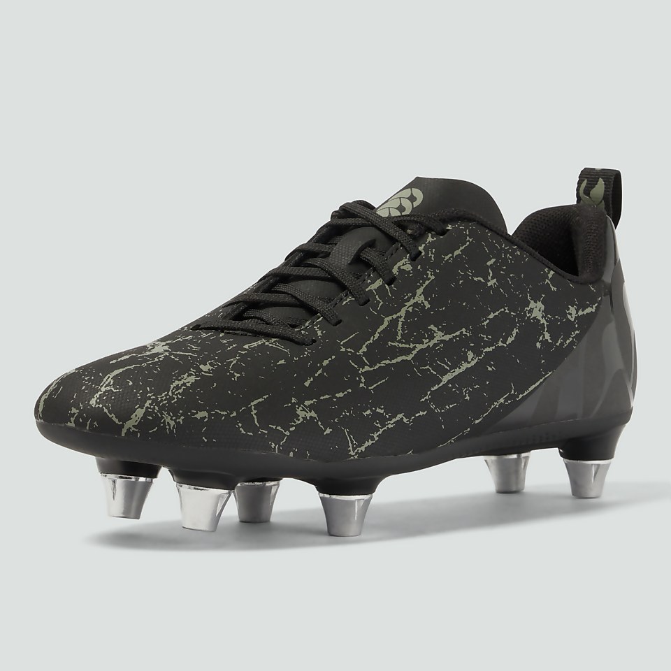 JUNIOR UNISEX SPEED TEAM SOFT GROUND BOOTS BLACK/GREY
