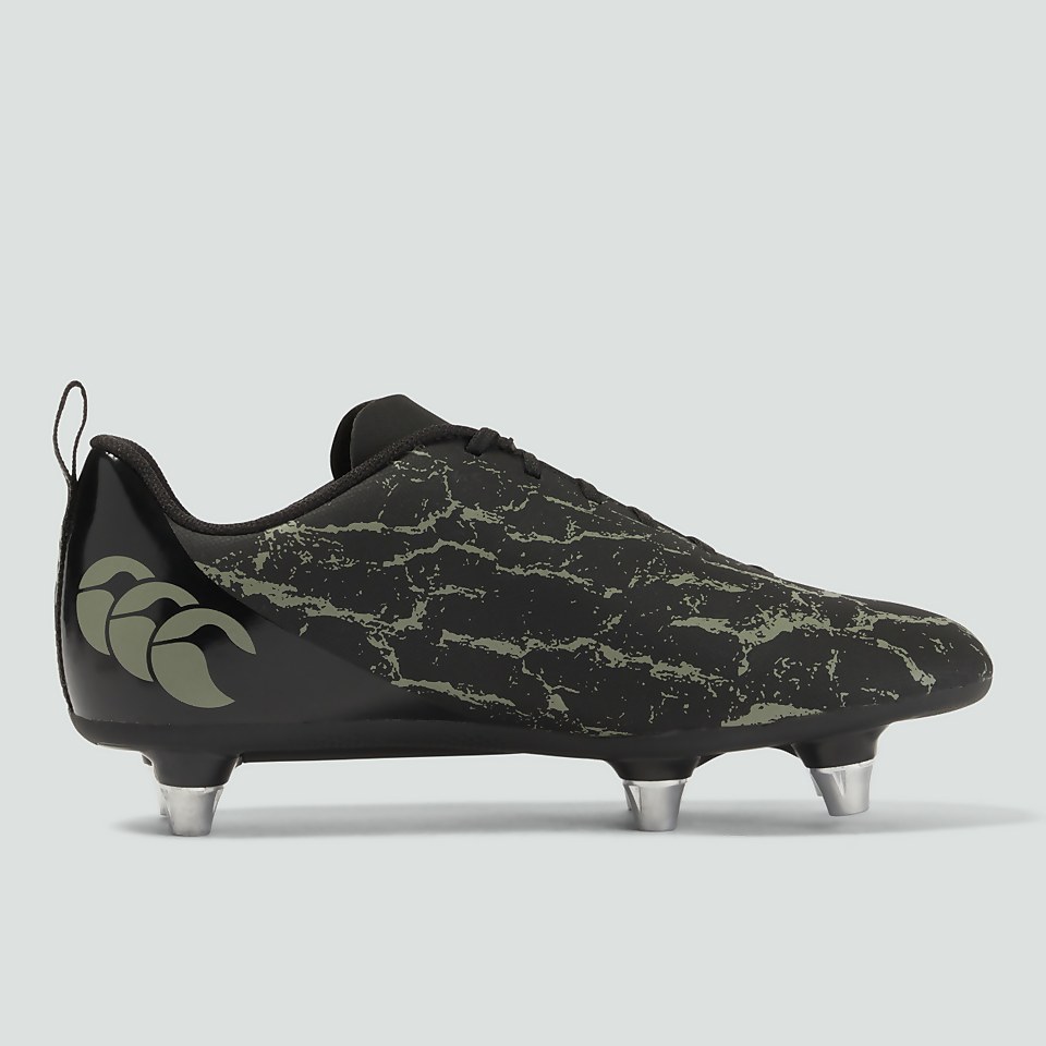 JUNIOR UNISEX SPEED TEAM SOFT GROUND BOOTS BLACK/GREY