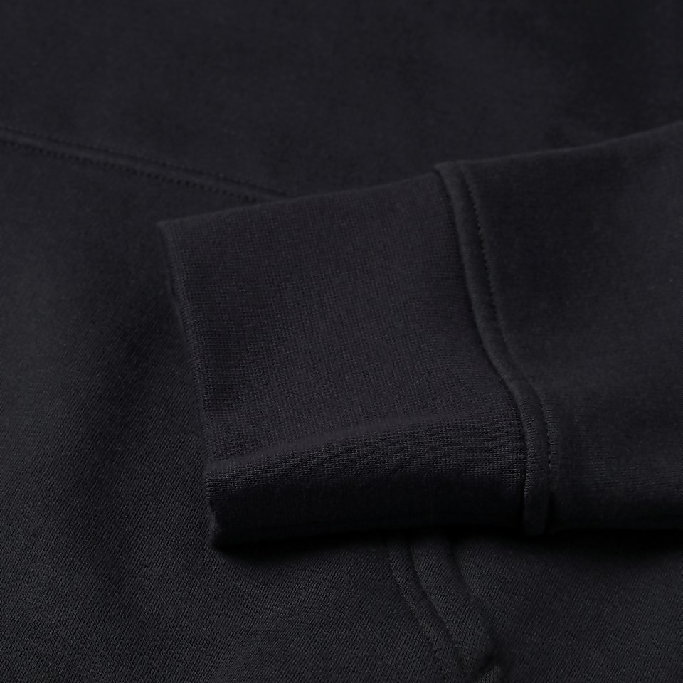 MENS FULL ZIP HOODY BLACK/GREY