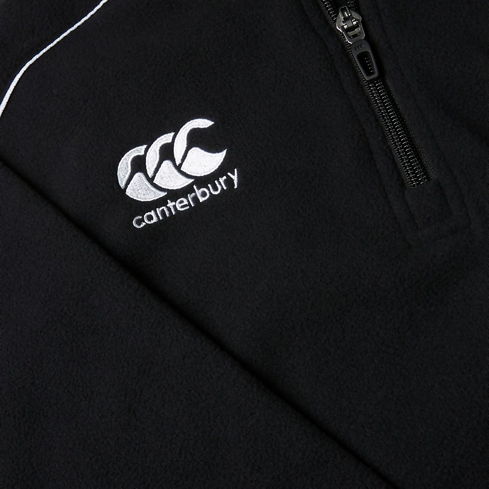 JUNIOR UNISEX IRELAND CLASSIC 1/4 ZIP FLEECE BLACK/GREEN
