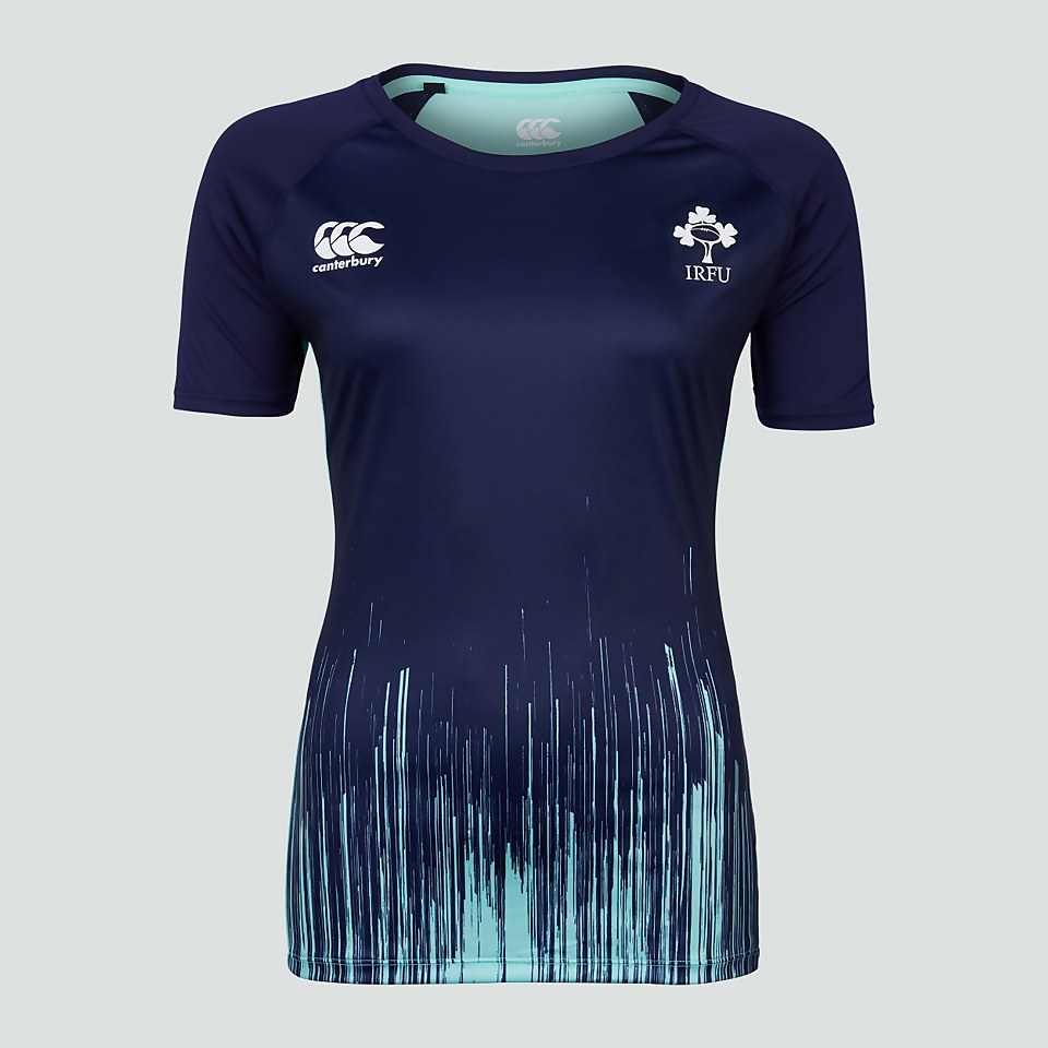 WOMENS IRELAND SUPERLIGHT TRAINING T-SHIRT BLUE