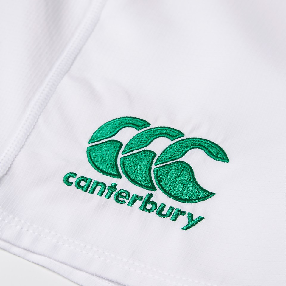 JUNIOR UNISEX IRELAND HOME MATCH SHORTS WHITE