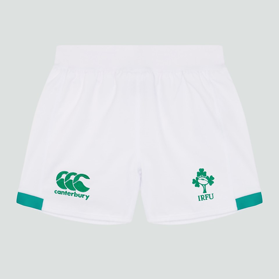 JUNIOR UNISEX IRELAND HOME MATCH SHORTS WHITE