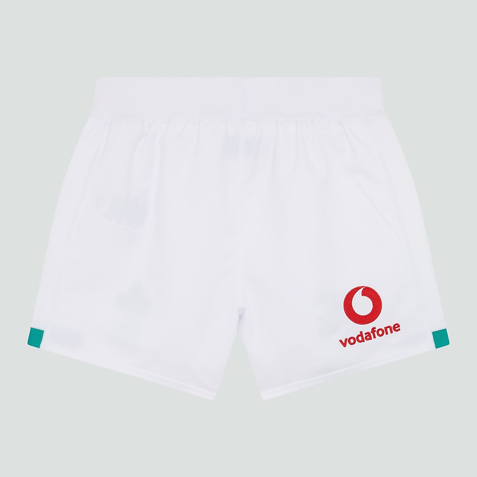 JUNIOR UNISEX IRELAND HOME MATCH SHORTS WHITE