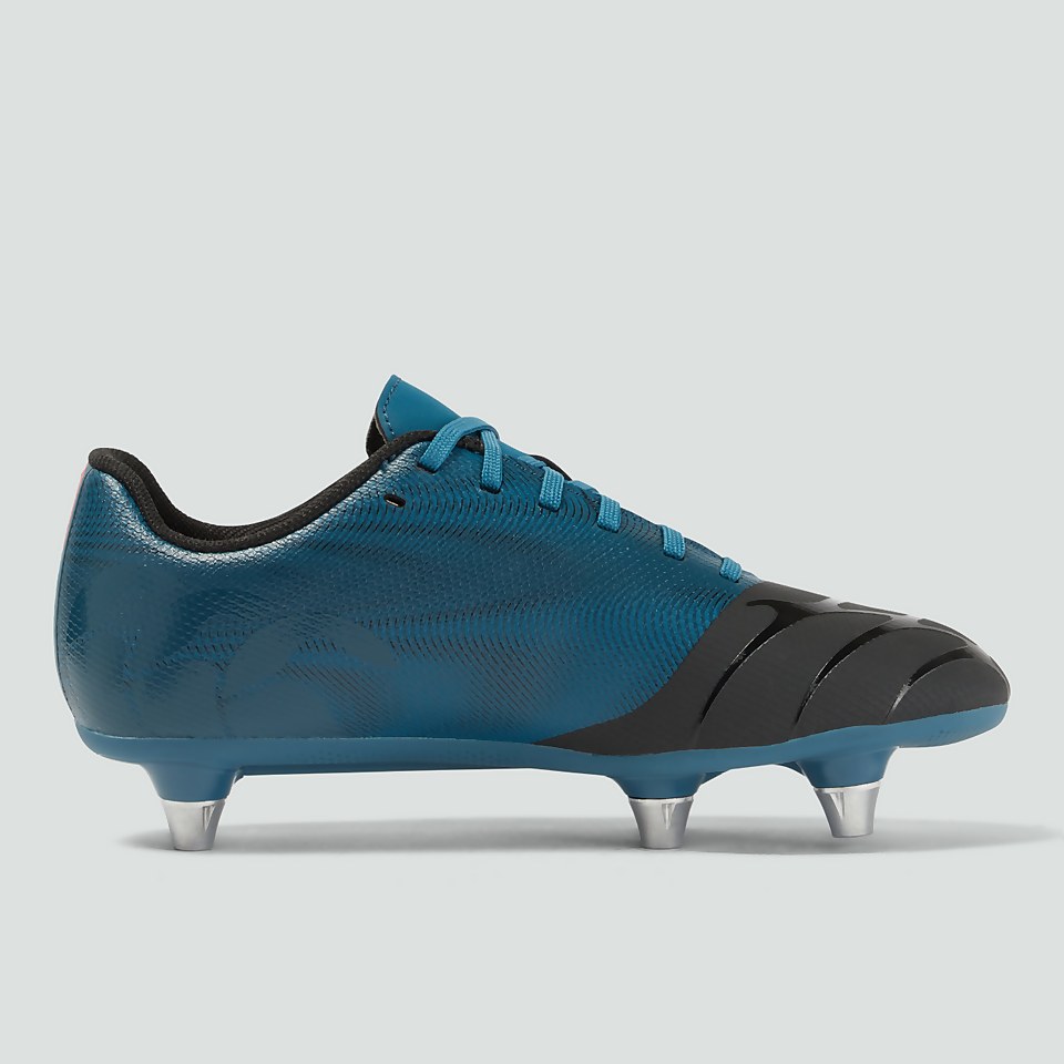 JUNIOR UNISEX PHOENIX TEAM SOFT GROUND BOOTS BLUE/BLACK/ORANGE