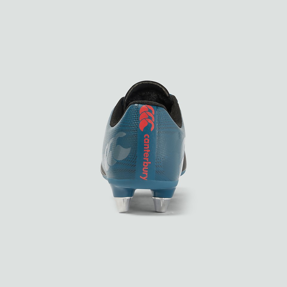 JUNIOR UNISEX PHOENIX TEAM SOFT GROUND BOOTS BLUE/BLACK/ORANGE