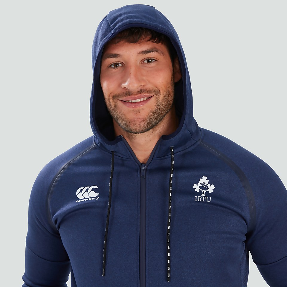 Mens Ireland Tech Full Zip Hoody Blue Canterbury