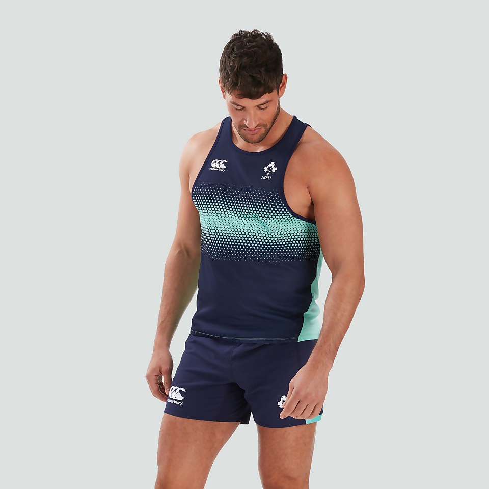 MENS IRELAND POLY TRAINING SINGLET GREEN