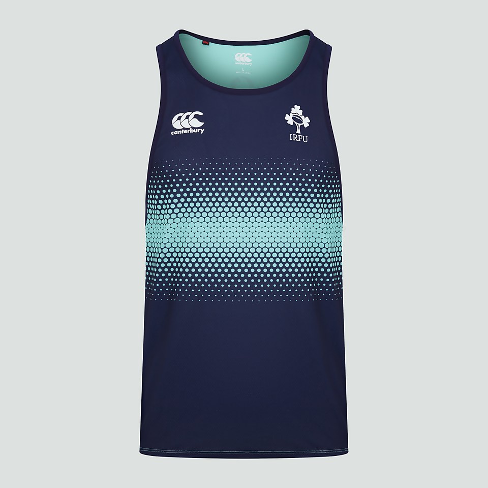 MENS IRELAND POLY TRAINING SINGLET GREEN