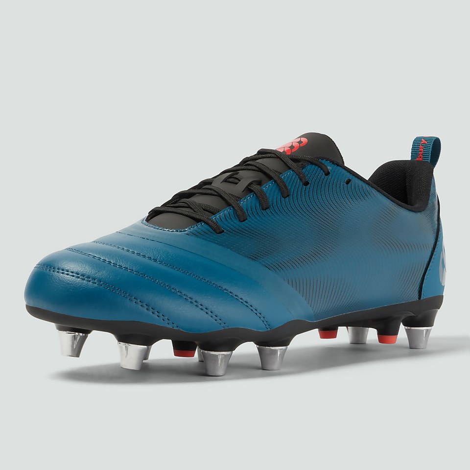 ADULT UNISEX STAMPEDE TEAM SOFT GROUND BOOTS BLUE/BLACK/ORANGE