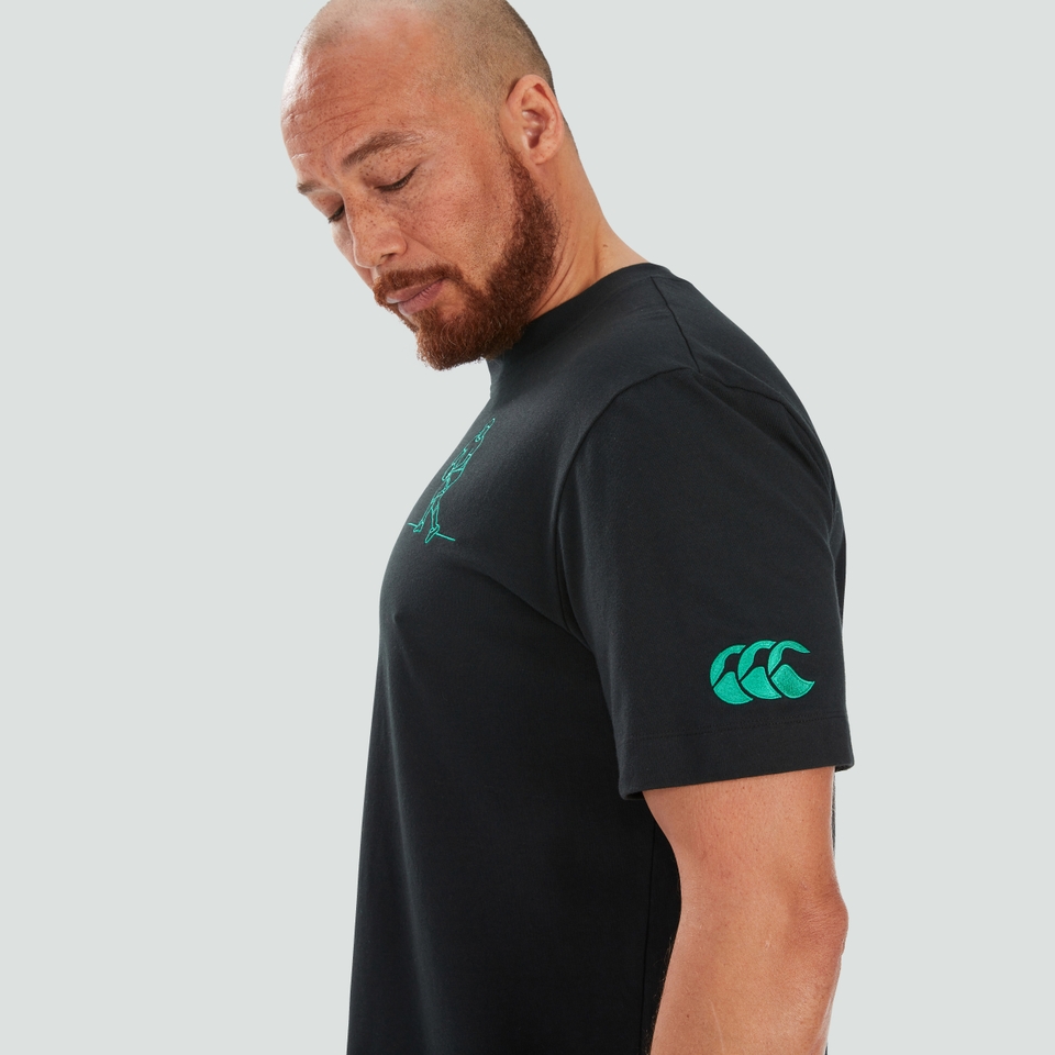 CANTERBURY IRE O/S HEROES TEE AU BLK/GRN