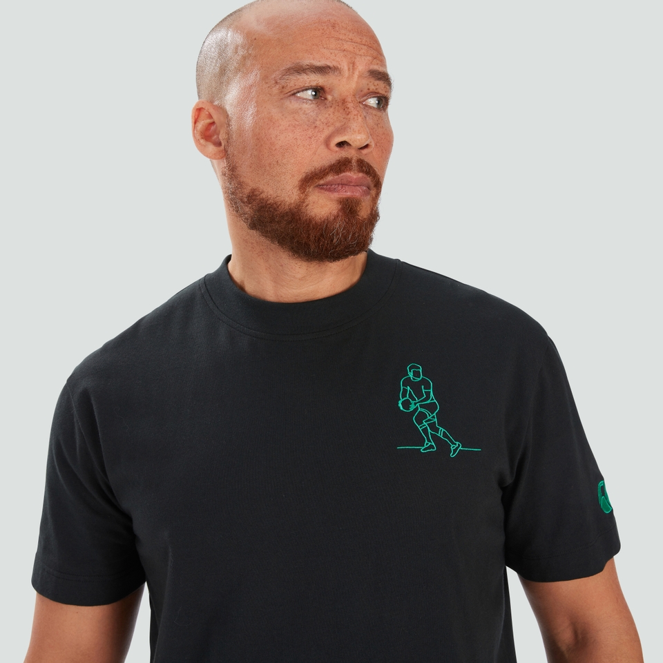 CANTERBURY IRE O/S HEROES TEE AU BLK/GRN