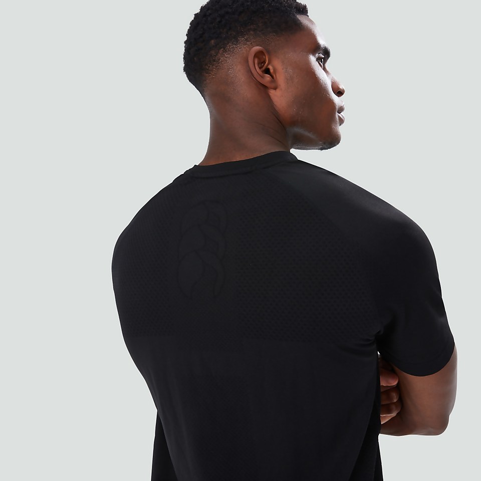 MENS SEAMLESS TEE BLACK/GREY