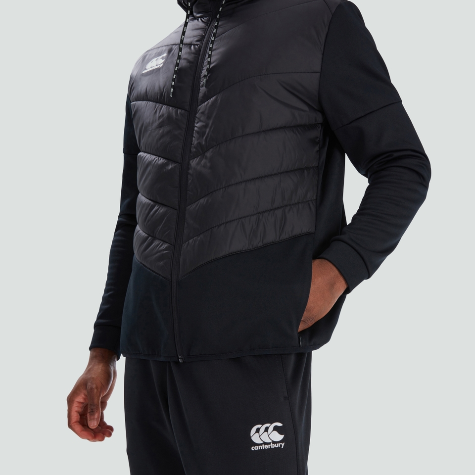 CANTERBURY HYBRID JACKET V2 AM BLK/GRY