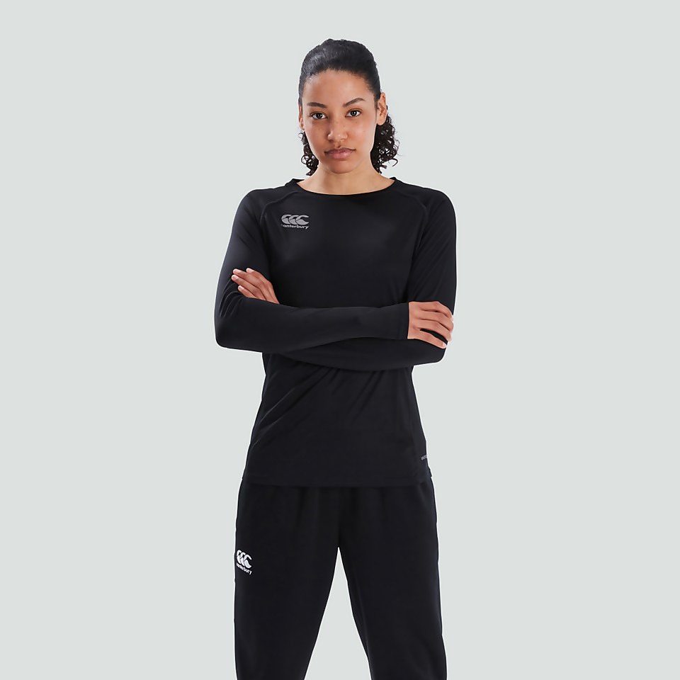 WOMENS VAPODRI SUPER LIGHT TEE BLACK/GREY