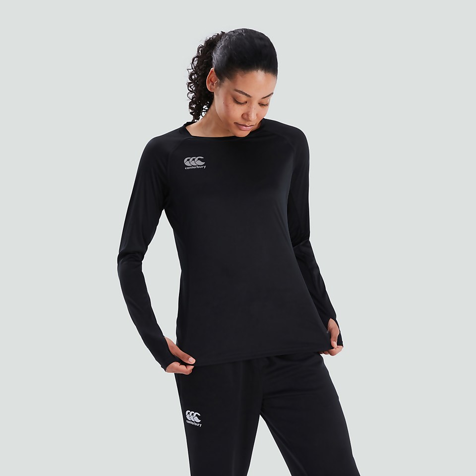 WOMENS VAPODRI SUPER LIGHT TEE BLACK/GREY