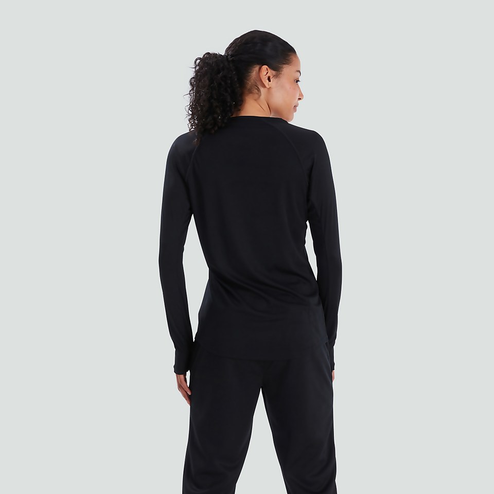 WOMENS VAPODRI SUPER LIGHT TEE BLACK/GREY