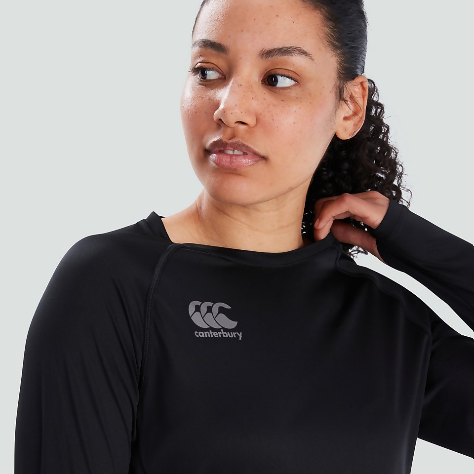 WOMENS VAPODRI SUPER LIGHT TEE BLACK/GREY