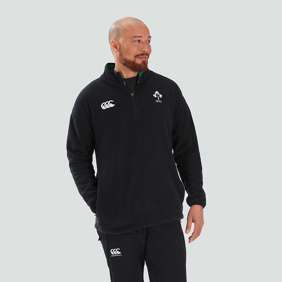 ADULT UNISEX IRELAND RETRO FLEECE BLACK/GREEN