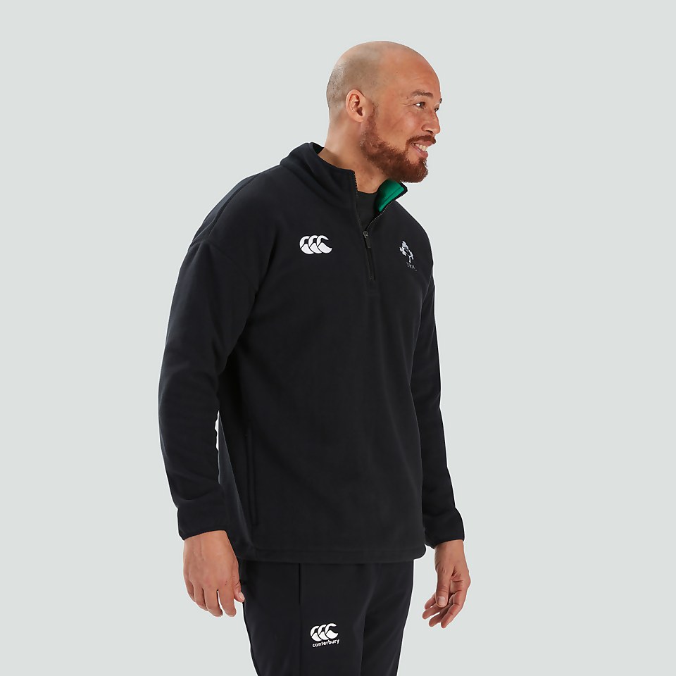 ADULT UNISEX IRELAND RETRO FLEECE BLACK/GREEN