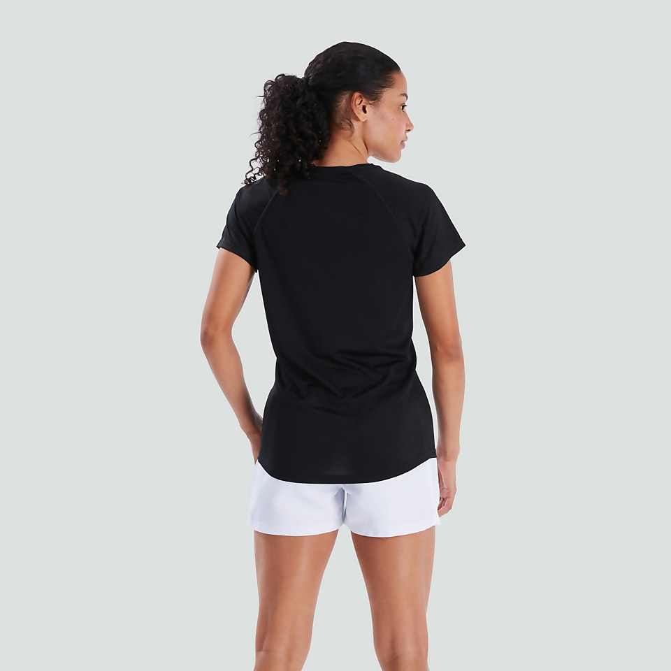WOMENS VAPODRI SUPER LIGHT TEE BLACK/GREY
