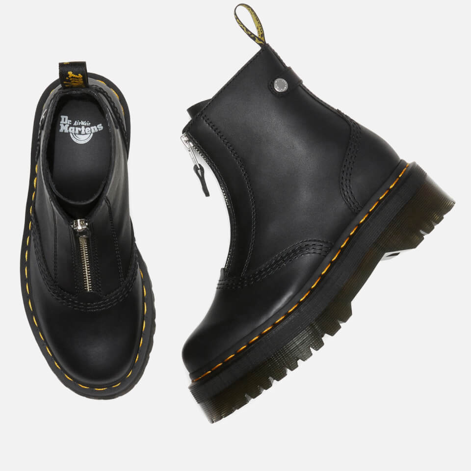 Dr. Martens Jetta Zip Front Leather Boots