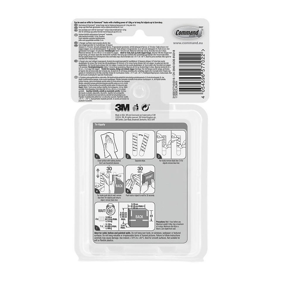 Command™ Assorted Clear Adhesive Strips