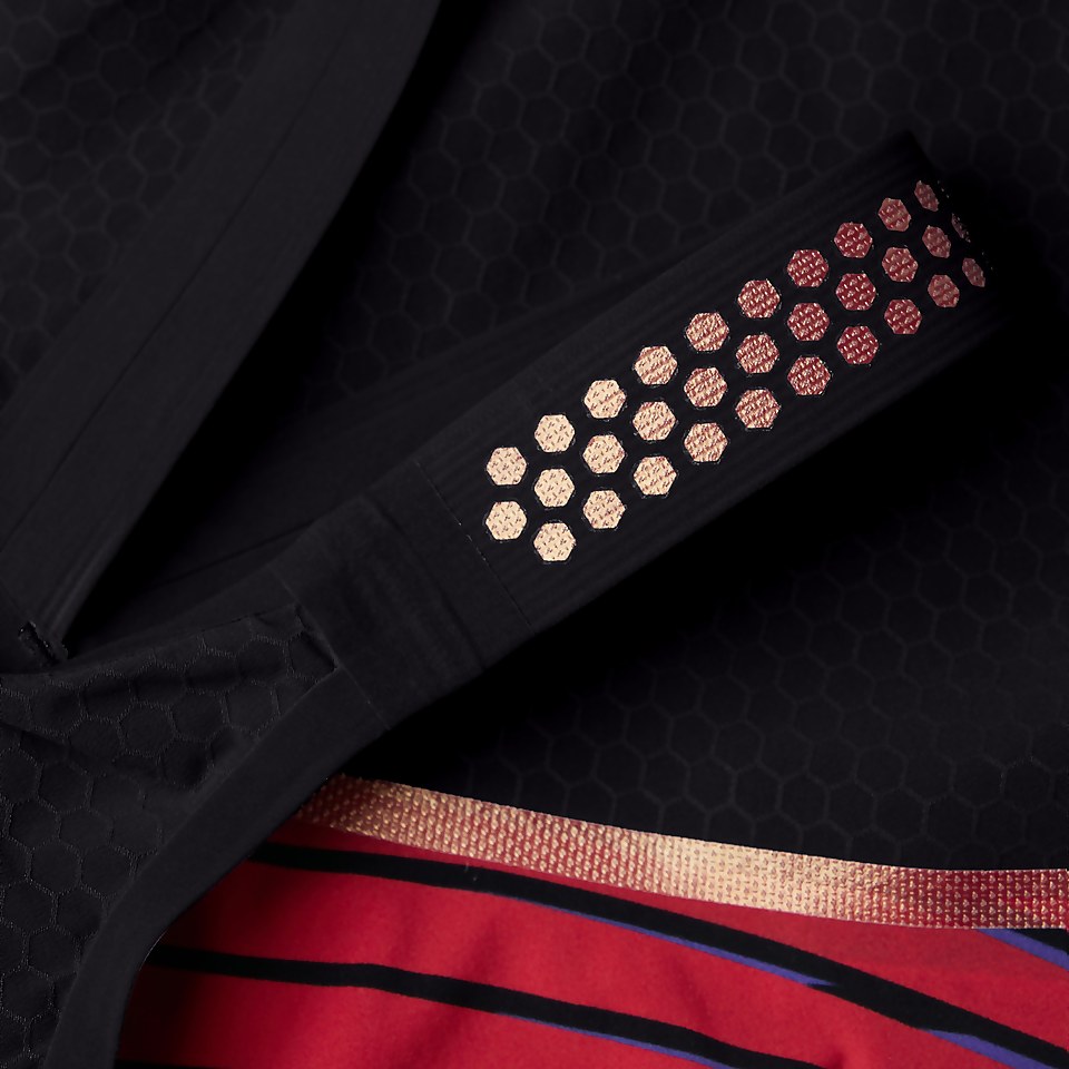 Combinaison partielle Femme LZR Pure Intent dos ouvert noir/rouge
