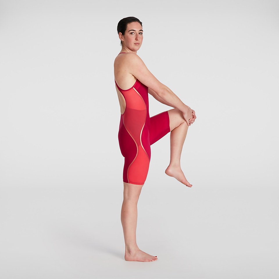 Women's Fastskin LZR Pure Intent Openback Kneeskin Red