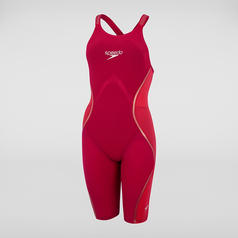Combinaison partielle Femme LZR Pure Intent dos ouvert rouge