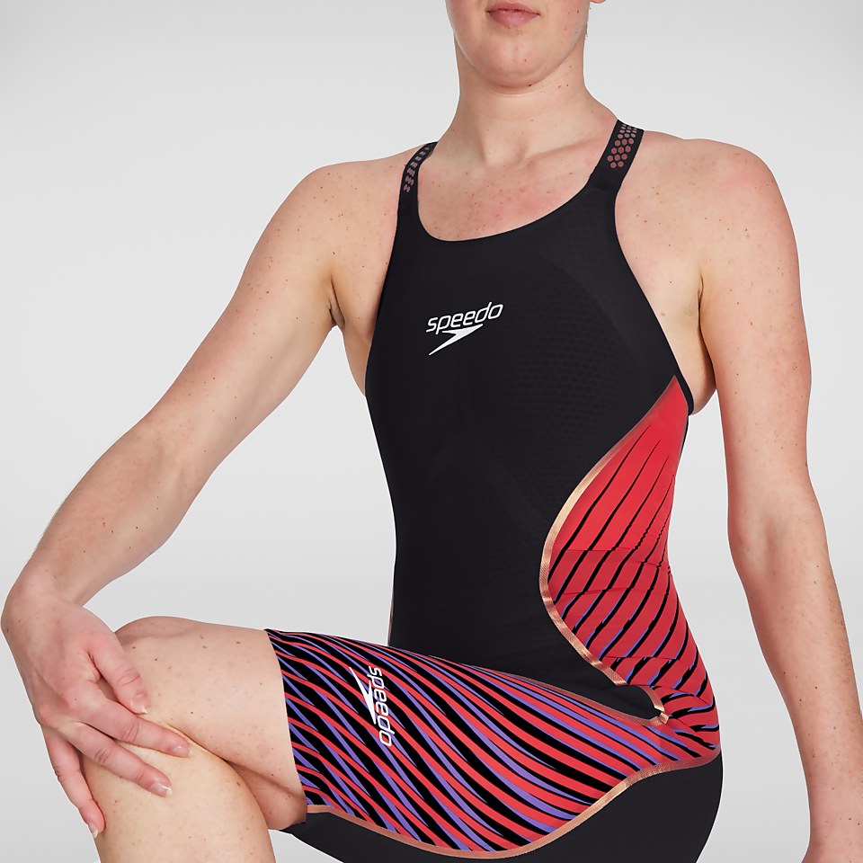Women's Fastskin LZR Pure Intent Closedback Kneeskin Black/Red