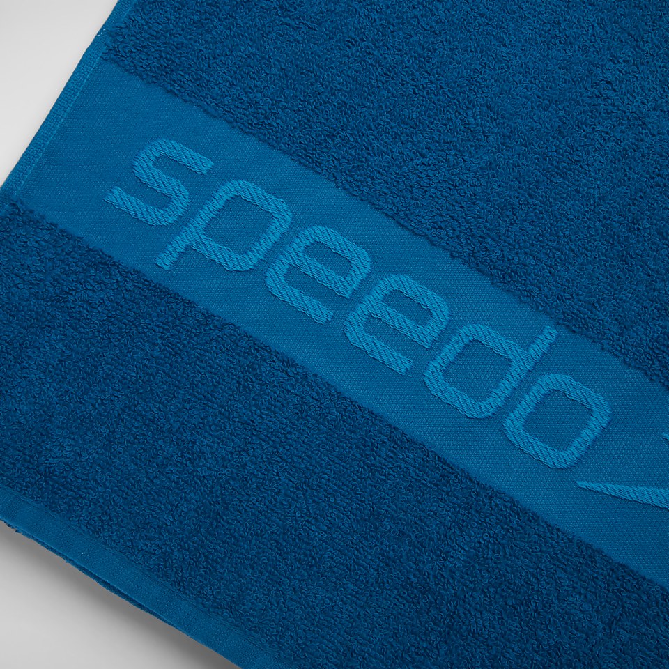 Speedo Border Towel Blue