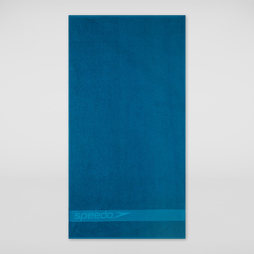 Speedo Border Towel Blue