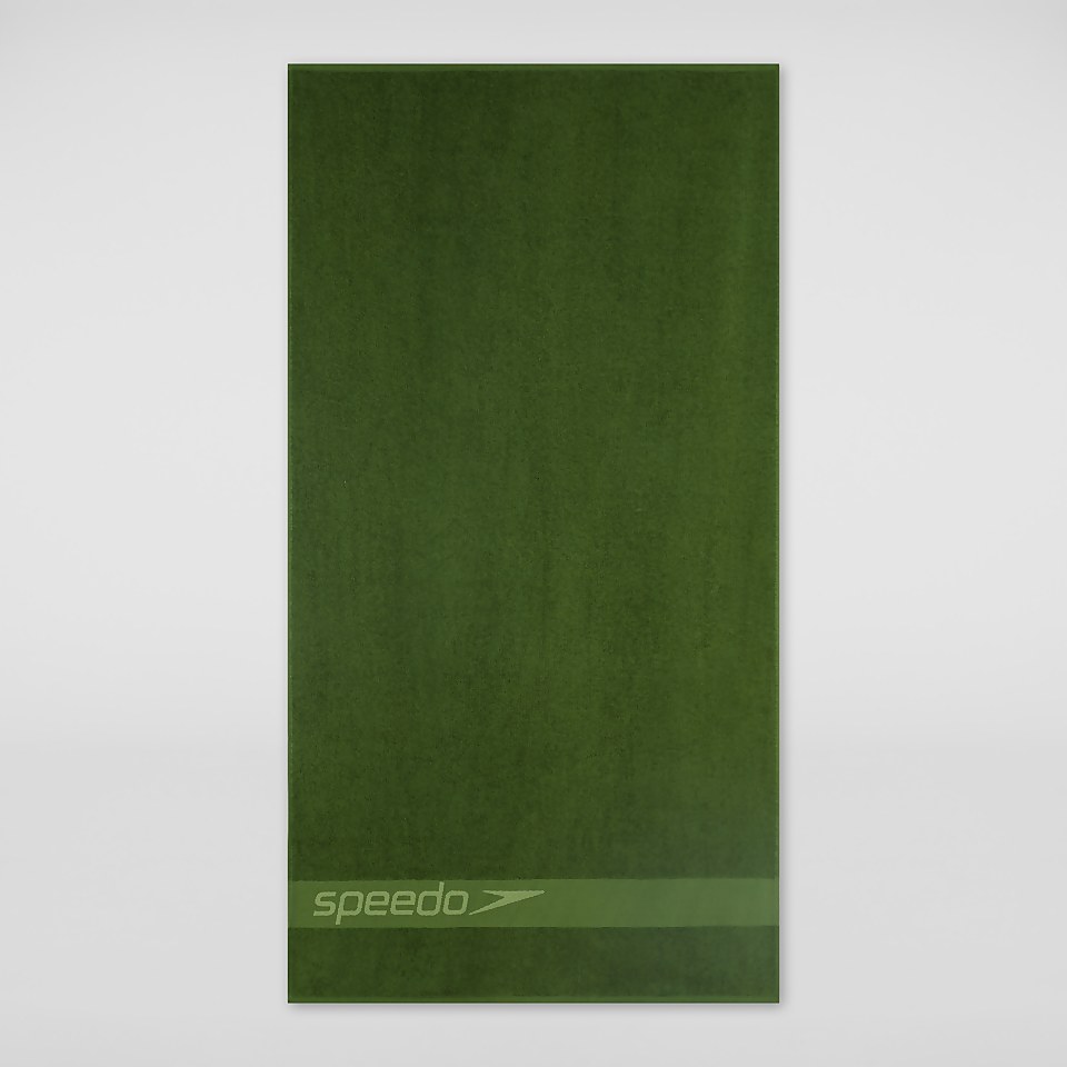 Speedo Border Towel Green