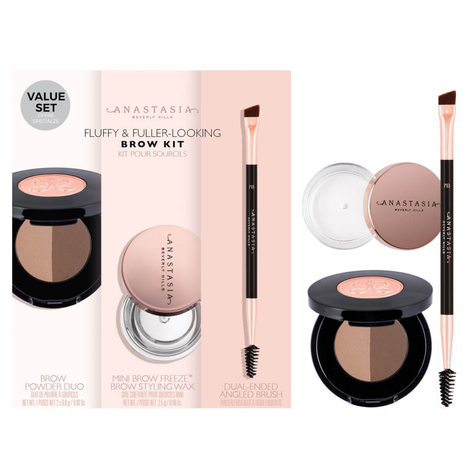 Anastasia Beverly Hills Fluffy and Fuller Looking Brow Kit - Dark Brown