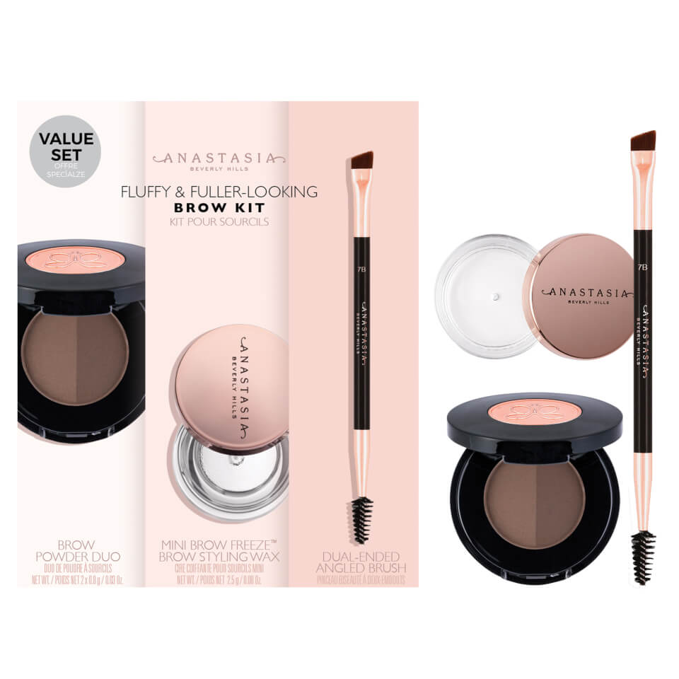 Anastasia Beverly Hills Fluffy and Fuller Looking Brow Kit - Ebony