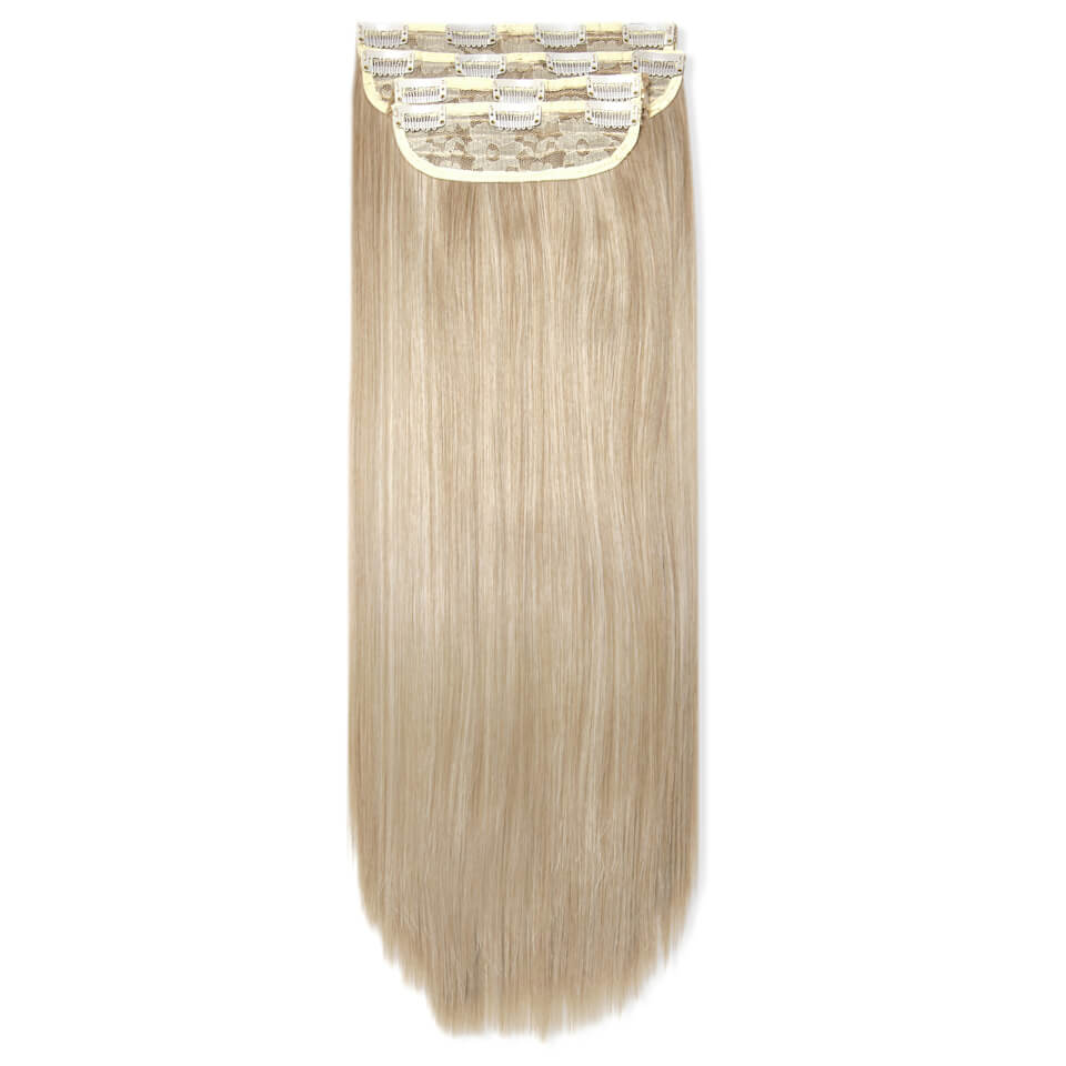 LullaBellz Ultimate Half Up Half Down 22" Straight Extension and Pony Set California Blonde